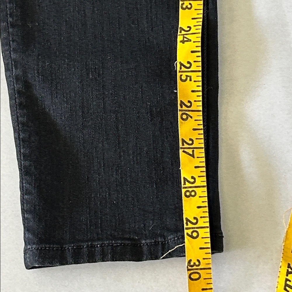 MOTHER THE PIXIE BLACK NOT GUILTY WASH BUTTON FLY SKINNY JEANS SZ 28 - Picture 13 of 13